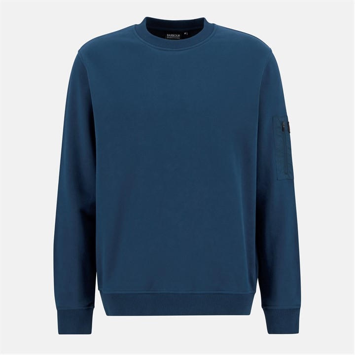 International  Men's  Grip Crew Neck Sweater, Football by Barbour  in Size XL, Sports Direct