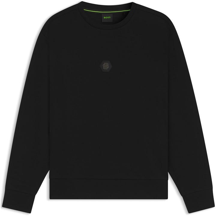 Boss Men's Black Logo Crewneck Jumper in Size 2XL, Sports Direct