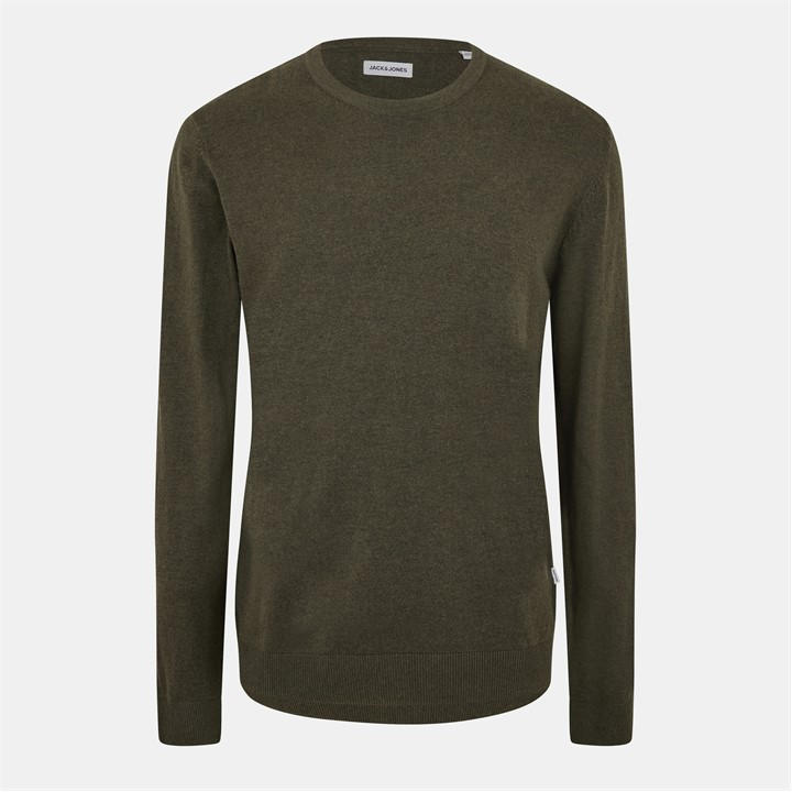Jack And Jones Men's Green Crew Knitted Sweatshirt in Size XS, Sports Direct