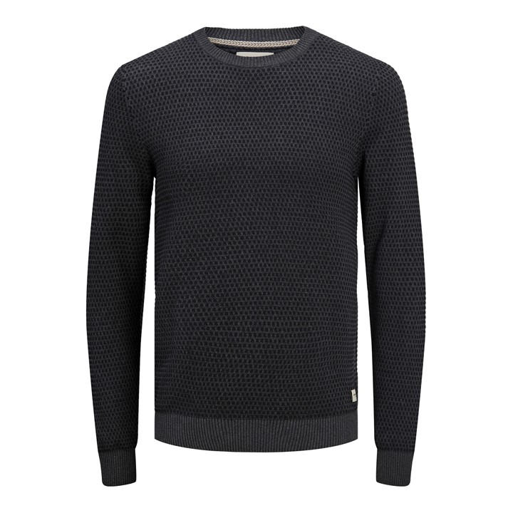 Jack And Jones Men's Grey Knitted Crew Sweatshirt in Size XS, Sports Direct