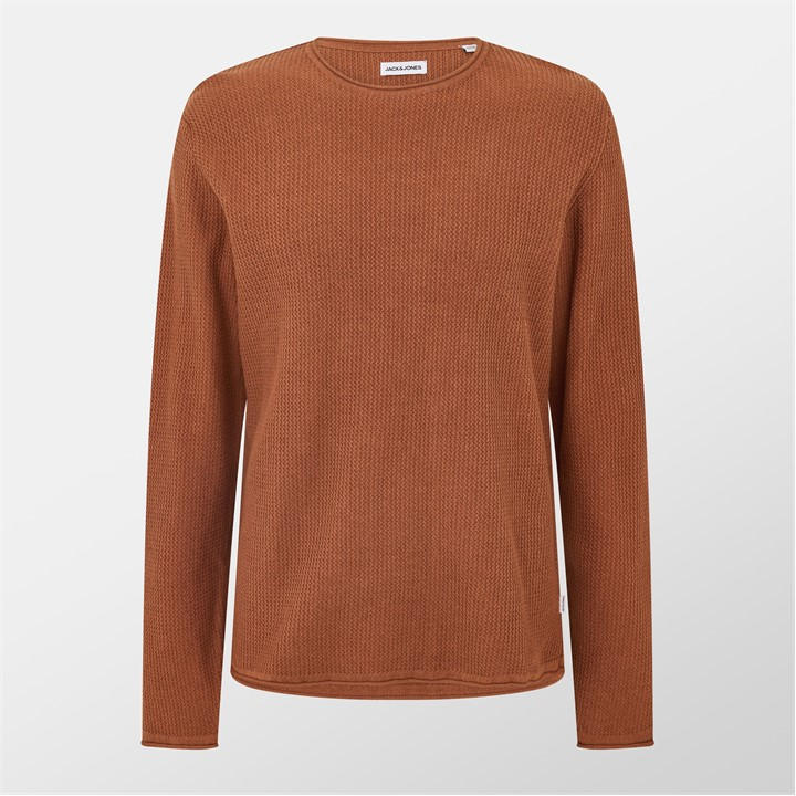 Jack And Jones Men's Brown Jj Carpenter Crew Sweatshirt in Size L, Sports Direct