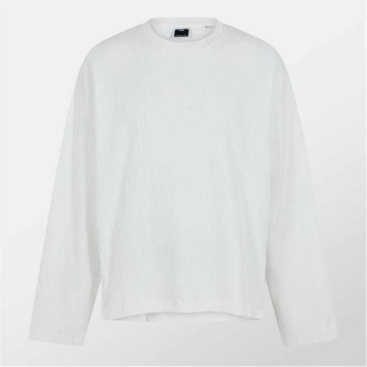 Jack And Jones Men' White Jj Crew Neck Sweater in Size S, Sports Direct
