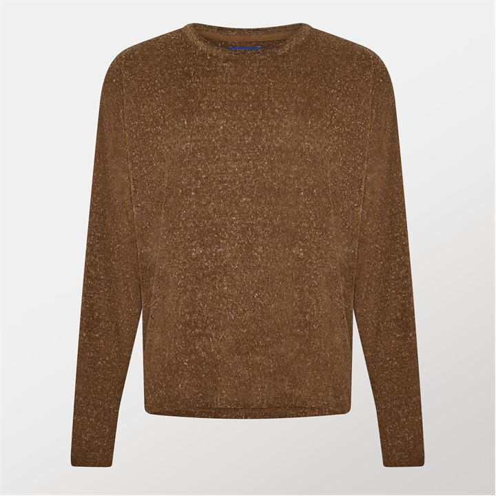 Jack And Jones Men' Brown Jj Melange Sweater in Size S, Sports Direct