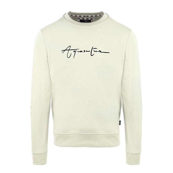 Aquascutum Men's Yellow Round Neck Crew Sweatshirt in Size 2XL, Sports Direct