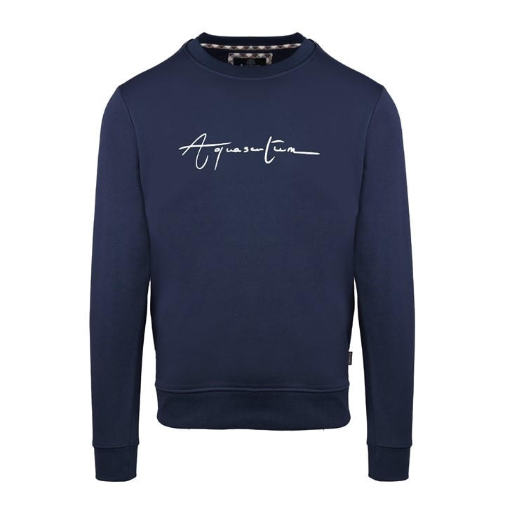 Aquascutum Men's Blue Roundnck