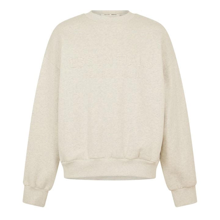 Fear Of God Essentials Men's Grey Crew Sweatshirt in Size L, Sports Direct