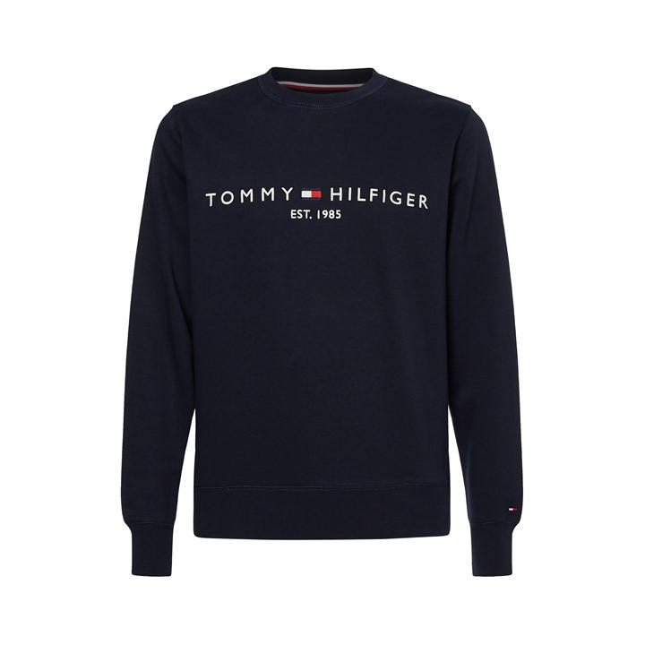 Tommy Hilfiger Men's Blue Logo Crew Sweatshirt in Size 2XL, Sports Direct
