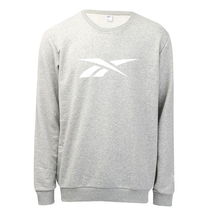 Reebok Men's Grey Crew Sweatshirt in Size 2XS, Sports Direct