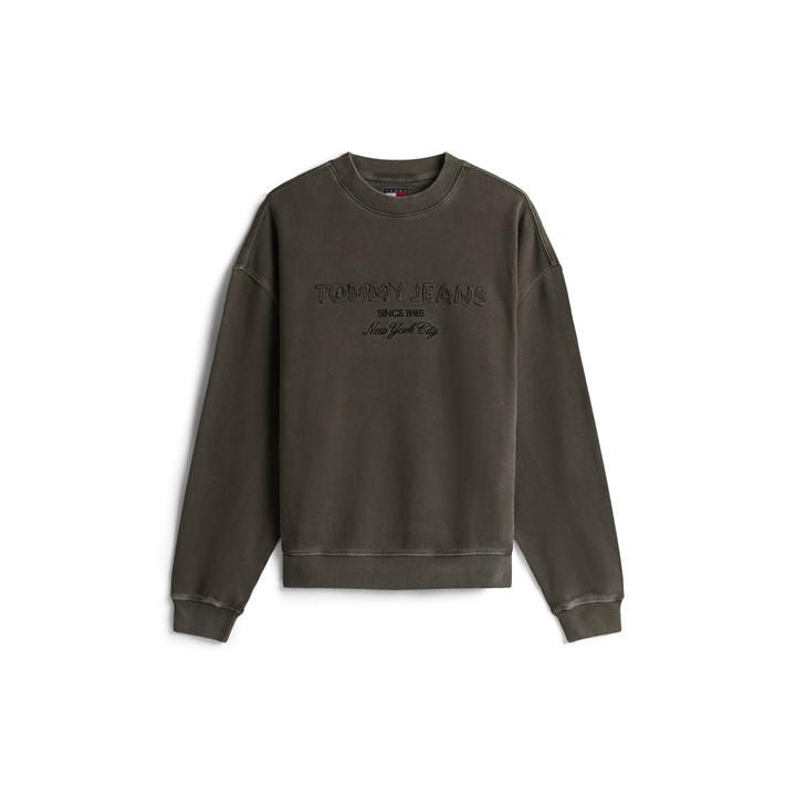 Tommy Jeans Men's Black New Classic Crew Sweatshirt in Size M, Sports Direct