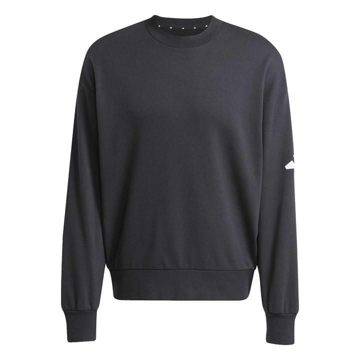 Adidas Men's Black Crew-Neck Sweatshirt in Size XS, Sports Direct