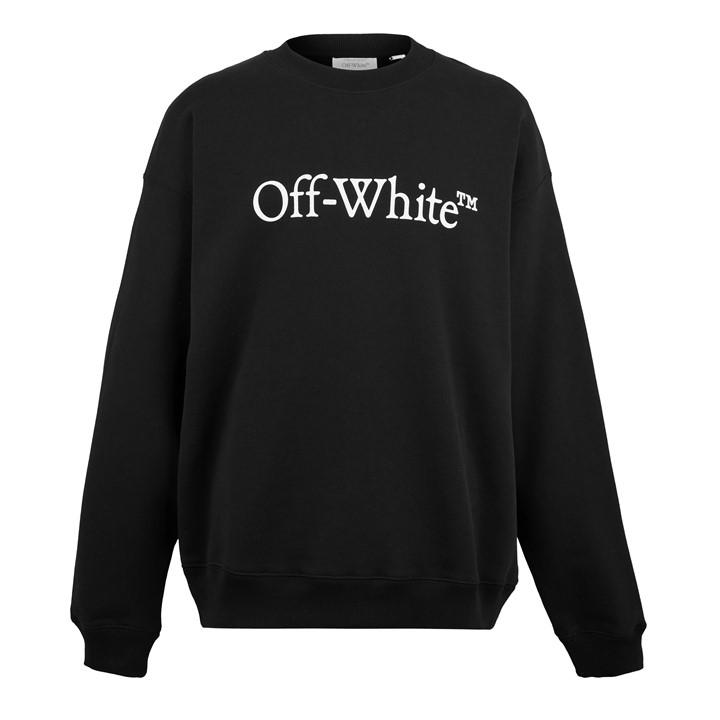 Off White Men's Black Skate Relaxed Fit Crew Sweatshirt in Size L, Sports Direct