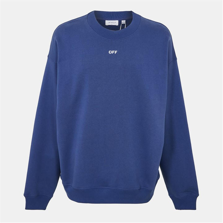 Off White Men's Blue Skate Contemporary Fit Crew Sweatshirt in Size XL, Sports Direct
