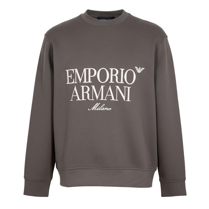 Emporio Armani Men's Grey Sweatshirt in Size M, Sports Direct