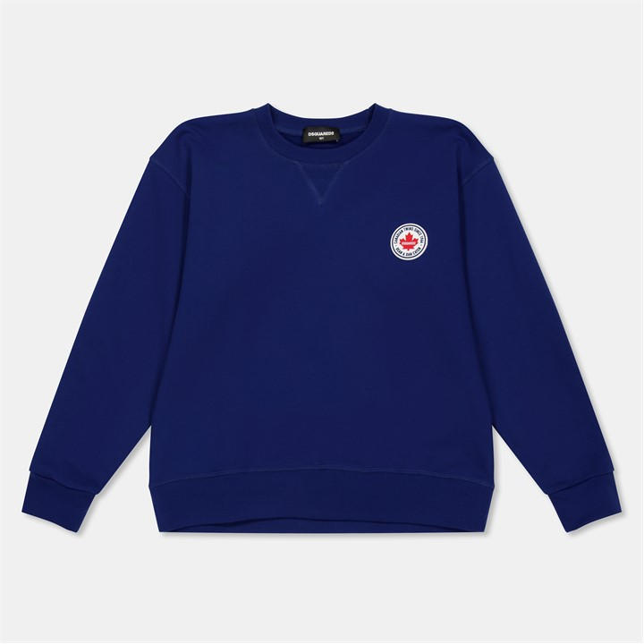 Dsquared2 Boys Blue Kids' Dsq Logo Crew Sweatshirt in Size 11 - 12 Years, Sports Direct