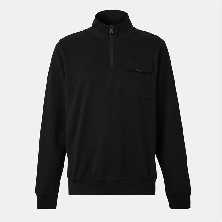Luke Men' Black Sepang Crew Sweatshirt in Size S, Sports Direct