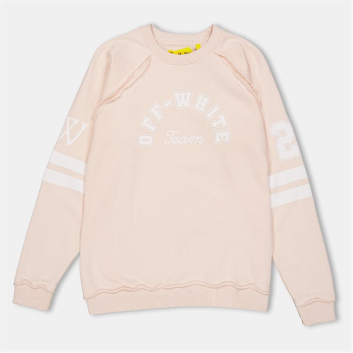 Off White Girls  Kids Crew Sweater in Size 8 - 9 Years, Sports Direct