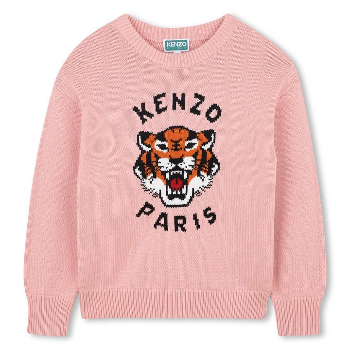 Kenzo Girls Pink Kids' Tiger Crew Sweatshirt in Size 11 - 12 Years, Sports Direct