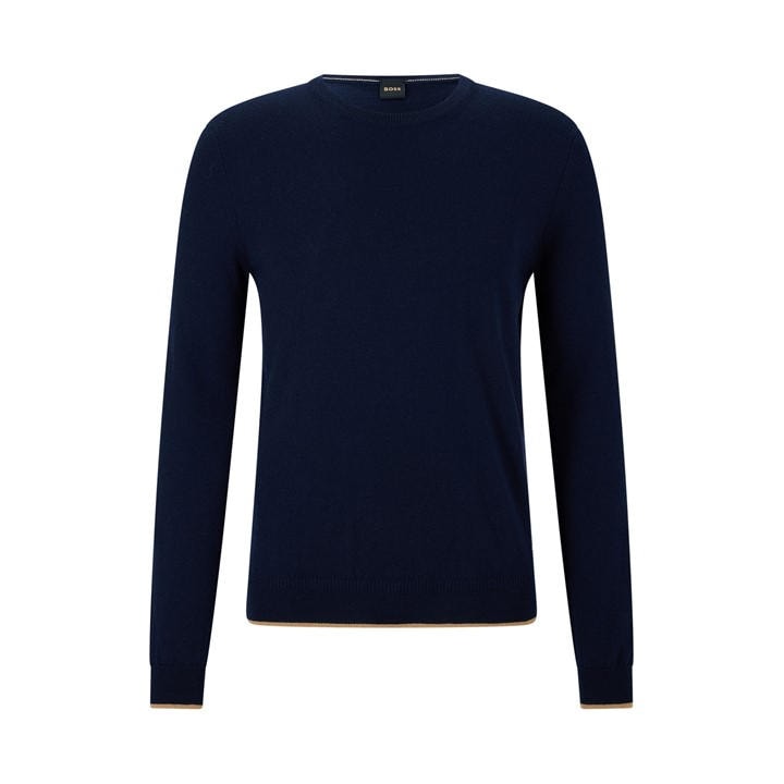 Boss Men's Blue T-Borello Crew Sweatshirt in Size 2XL, Sports Direct