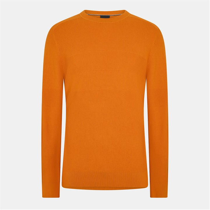 Boss Men's Orange Loforte Crew Sweatshirt in Size 2XL, Sports Direct