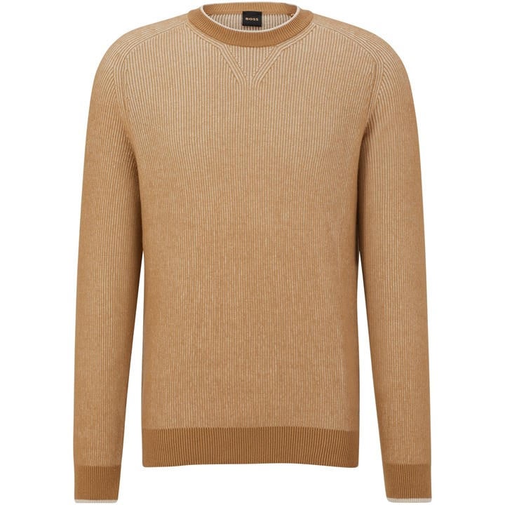 Boss Men's Beige T Ferro Crew Sweatshirt in Size 2XL, Sports Direct