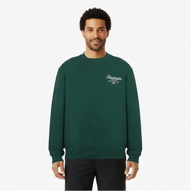 Verde - Slazenger - Men's Slaz Crew Sweatshirt