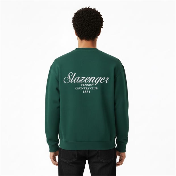 Verde - Slazenger - Men's Slaz Crew Sweatshirt