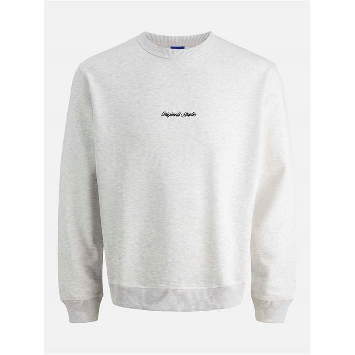 Jack And Jones Men's White Norrebro Crew Sweat in Size 2XL, Sports Direct