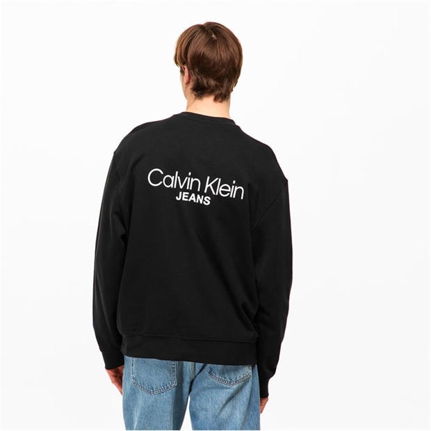 Black - Calvin Klein Jeans - Men's Crew Sweatshirt