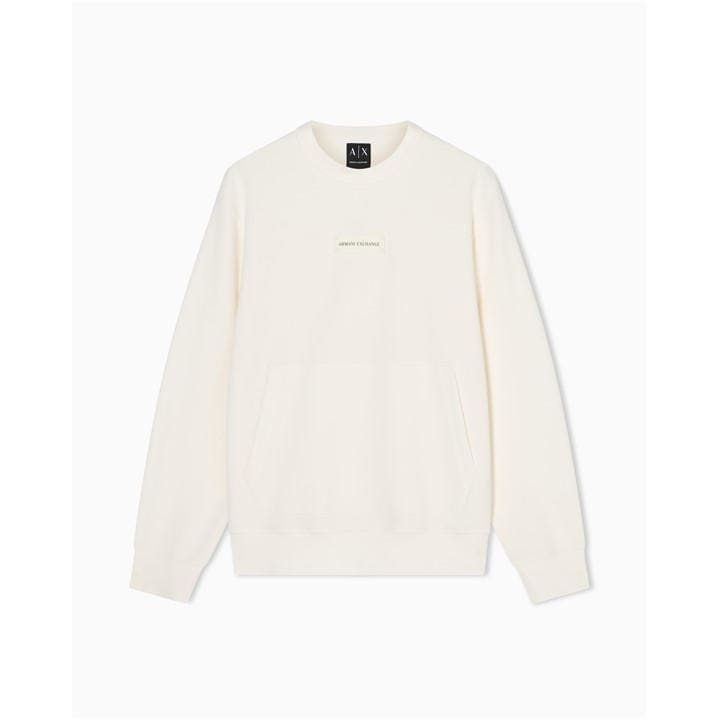 Armani Exchange Men's White Crew Sweatshirt in Size M, Sports Direct