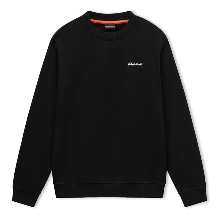 Napapijri Men's Black Small Box Cotton Crew Sweatshirt in Size 2XL, Sports Direct