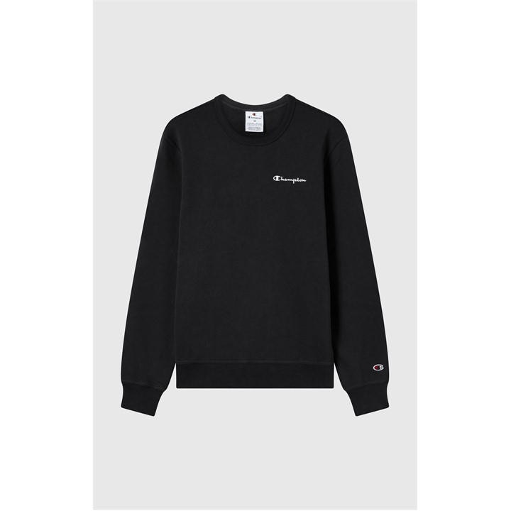 Champion Men's Black Icons Fleece Crewneck Sweatshirt in Size 2XL, Sports Direct