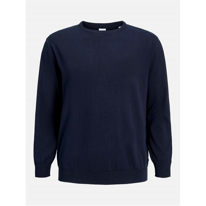 Jack And Jones Men's Blue Jack Basic Crew Knit Plus Size in Size XXXXXL, Sports Direct