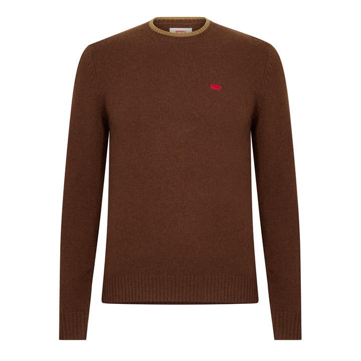 Levis Men's Brown Crew Sweatshirt in Size M, Sports Direct