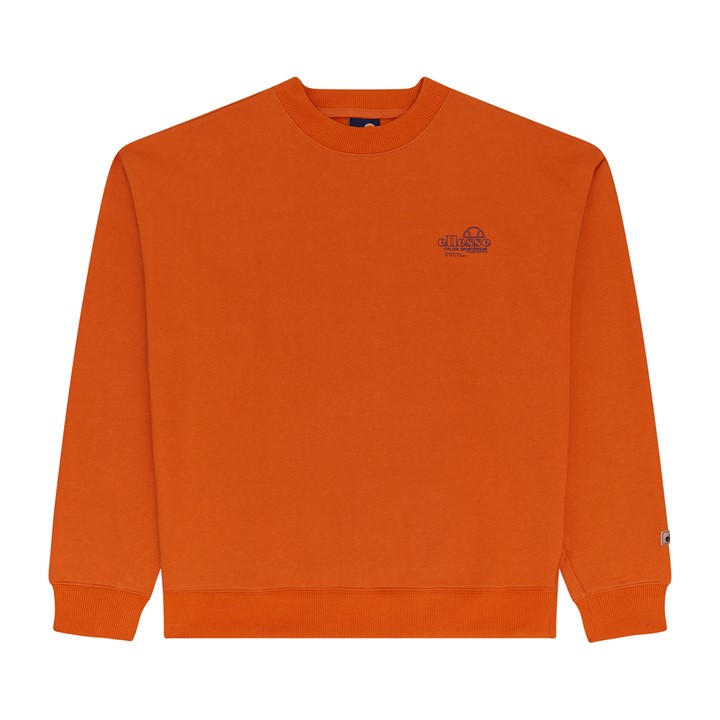 Ellesse Men' Orange Blo Crew Sweatshirt in Size S, Sports Direct