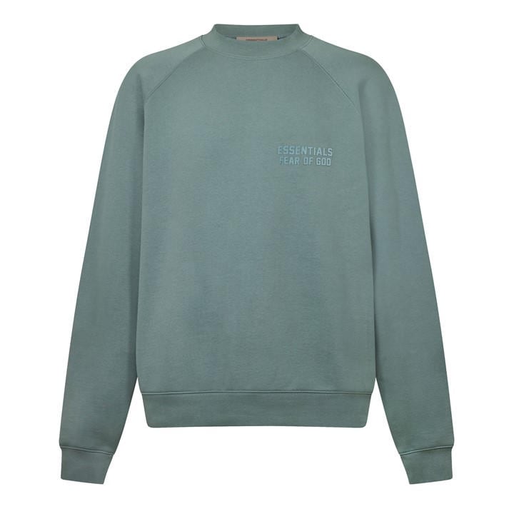 Fear Of God Essentials Men's Green Crew Sweatshirt in Size 2XL, Sports Direct