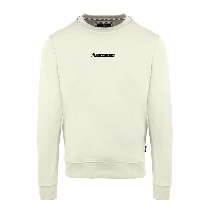 Aquascutum Men's Yellow Round Neck Crew Sweatshirt in Size 2XL, Sports Direct
