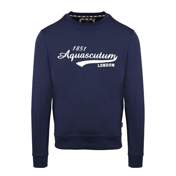Aquascutum Men's Blue Roundnk S