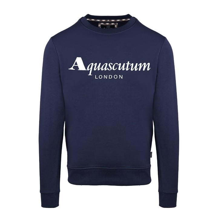 Aquascutum Men's Blue Roundnk S