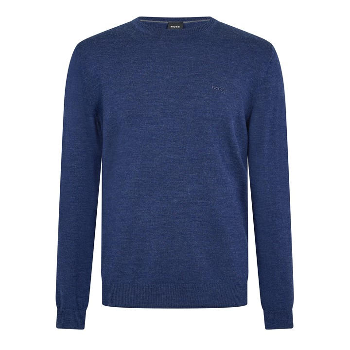 Boss Men' Blue Bagritte-E Crew Sweatshirt in Size S, Sports Direct