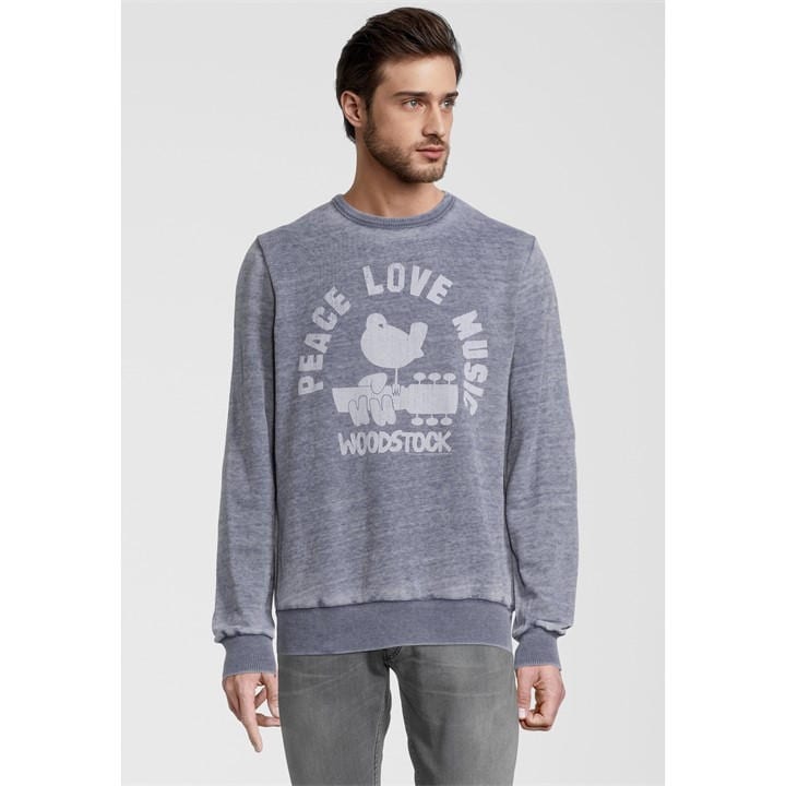Blue Unknown Woodstock Crew Sweatshirt in Size 2XL, Sports Direct