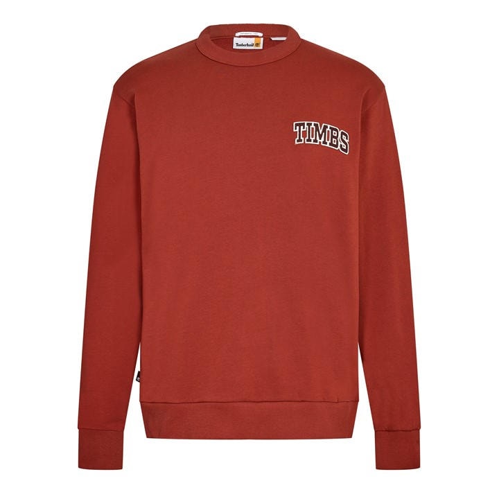 Timberland Men' Brown Timbs Graphic Crew Sweatshirt in Size S, Sports Direct