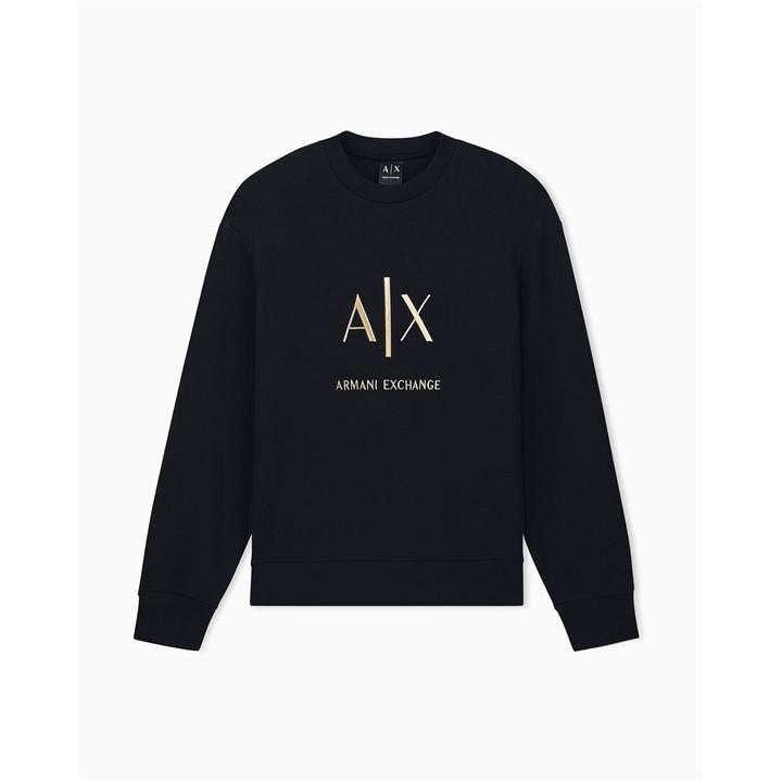 Armani Exchange Men's Black Sweatshirt in Size L, Sports Direct