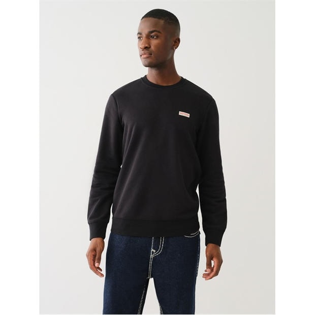 Jet Black - True Religion - Men's Crew Sweatshirt
