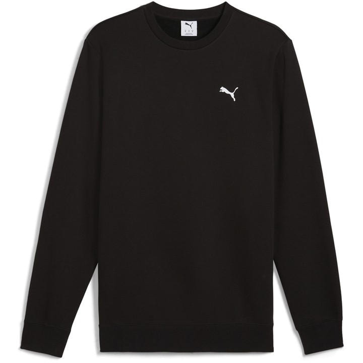 Puma Men's Black Crew Fleece Sweatshirt in Size XL, Sports Direct