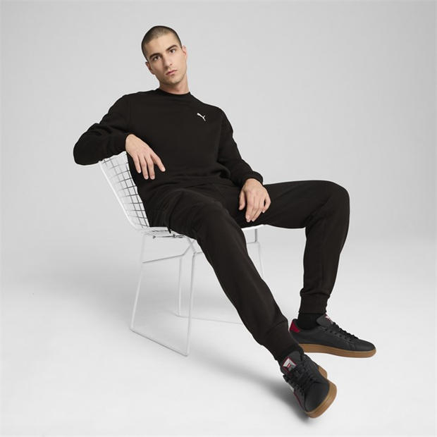 Puma Black - Puma - Men's Crew Fleece Sweatshirt