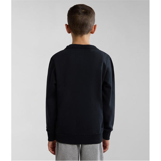Black 041 - Napapijri - Unisex Kids Logo Crew Sweatshirt