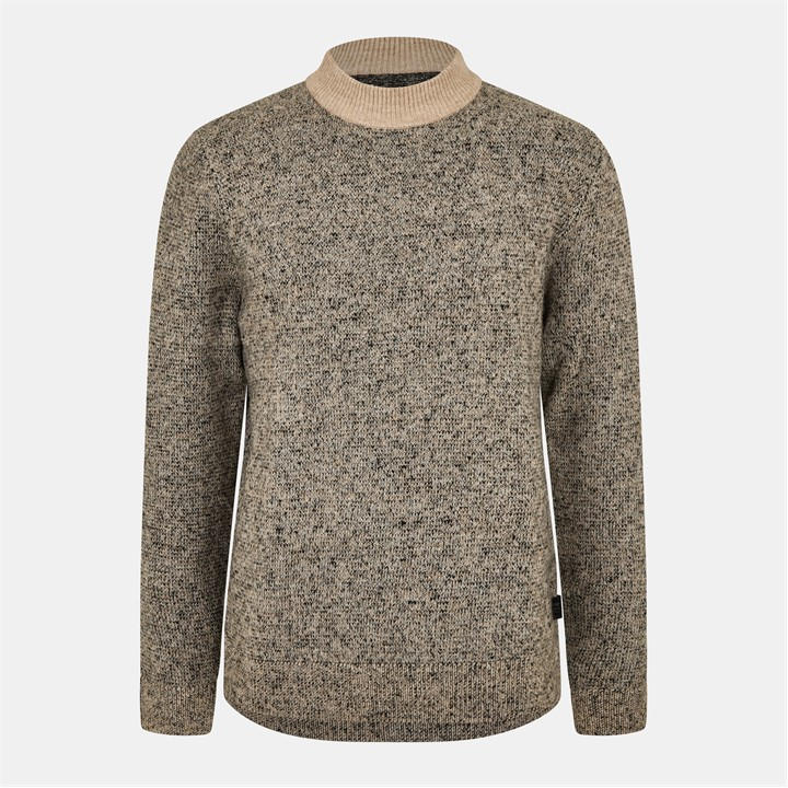 Jack And Jones Men's Grey Space Crew Neck Knitted Jumper in Size M, Sports Direct