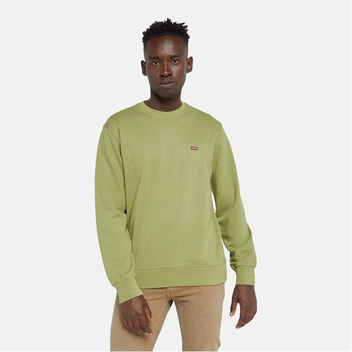 Levis Men's Green New Original Crew Neck Sweater in Size XL, Sports Direct