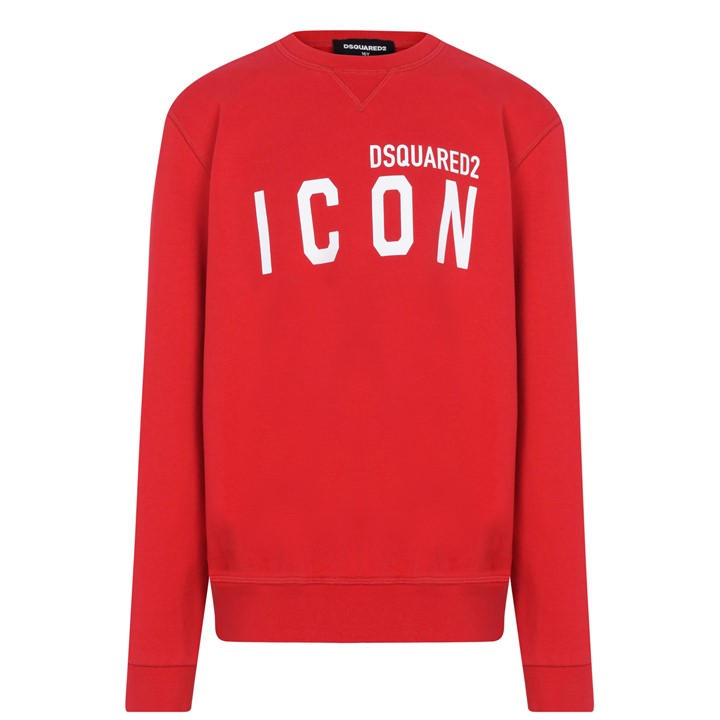 Dsquared2 Boys Red 'S Icon Basic Logo Sweatshirt in Size 9 - 10 Years, Sports Direct