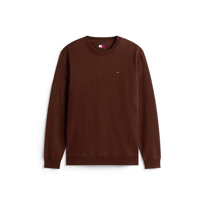 Tommy Jeans Men's Brown Crew Neck Sweatshirt in Size 2XL, Sports Direct